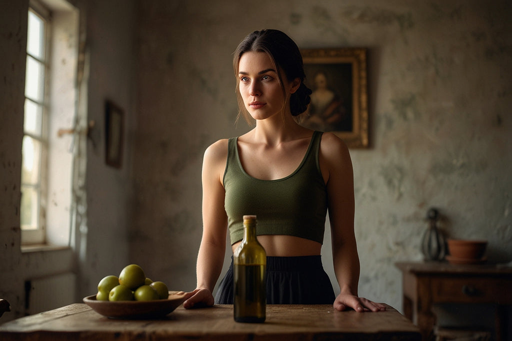 Olive oli Extra Virgin Olive Oil - use in dietary nutrition